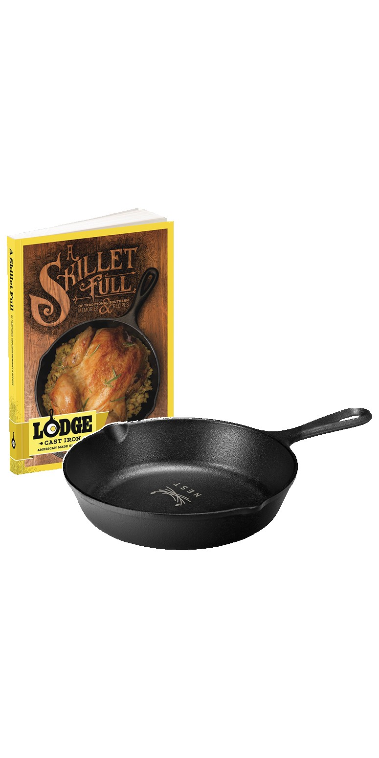 Lodge-8-Cast-IronSkillet-Full-Cookbook-Gift-Set-LCI53 Lodge 8" Cast Iron/Skillet Full Cookbook Gift Set