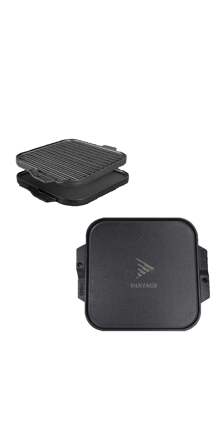 Lodge-105-Cast-Iron-Reversible-Grill-Griddle-LCI25 Lodge 10.5" Cast Iron Reversible Grill / Griddle