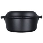 Lodge 5 Qt Cast Iron Double Dutch Oven - 2
