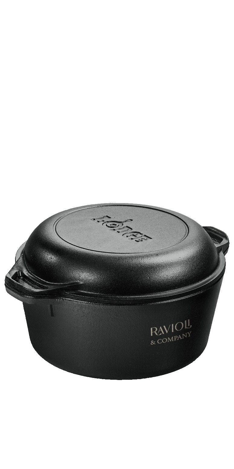 Lodge-5-Qt-Cast-Iron-Double-Dutch-Oven-LCI22 Lodge 5 Qt Cast Iron Double Dutch Oven