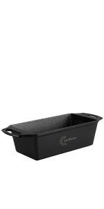 Lodge 8.5 x 4.5" Seasoned Cast Iron Loaf Pan