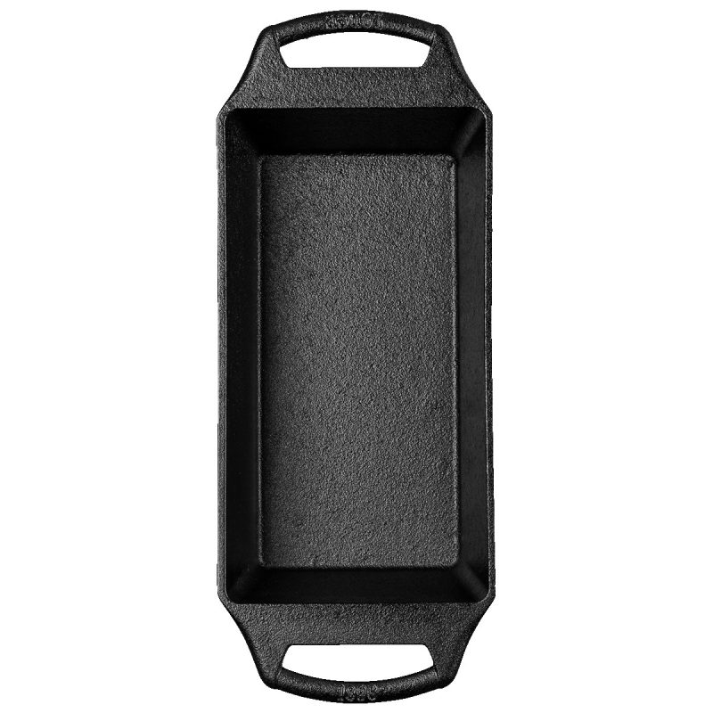 Lodge 8.5 x 4.5" Seasoned Cast Iron Loaf Pan - 3